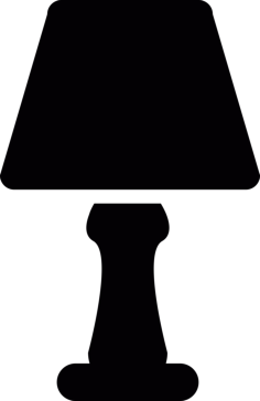 Bedside Lamp Laser Cut Svg File, Free Vectors File